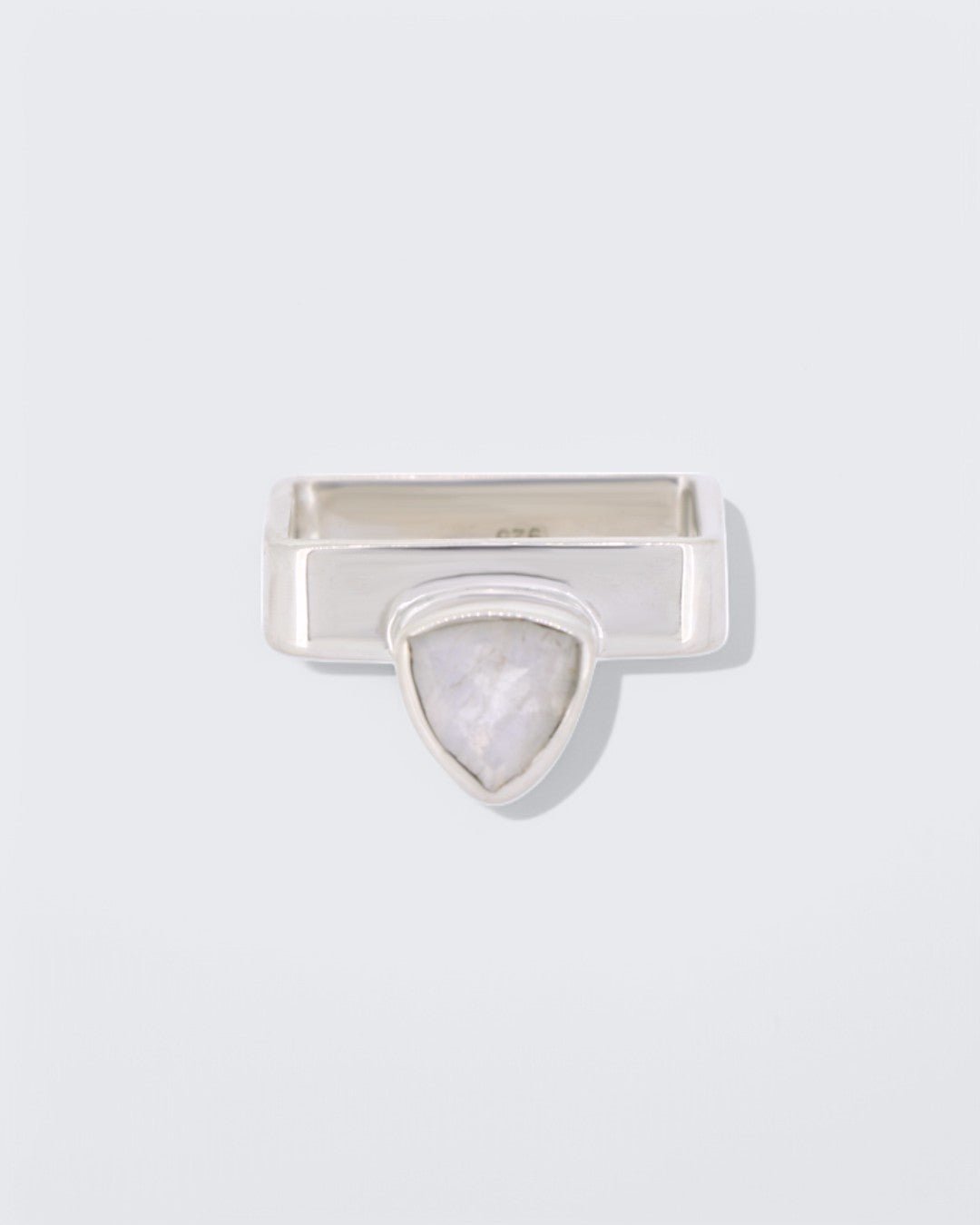 Serenity Engraved Moonstone Square Ring、mySite、topwebapps