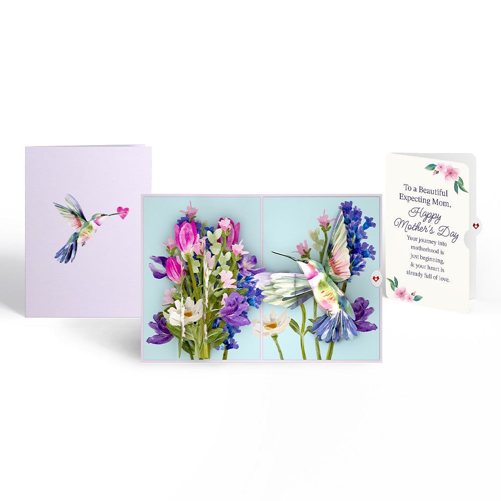 Love in Bloom Hummingbird Mother's Day Pop-Up Card and Sentiment Set for Expecting Mom、mySite、solidvoid