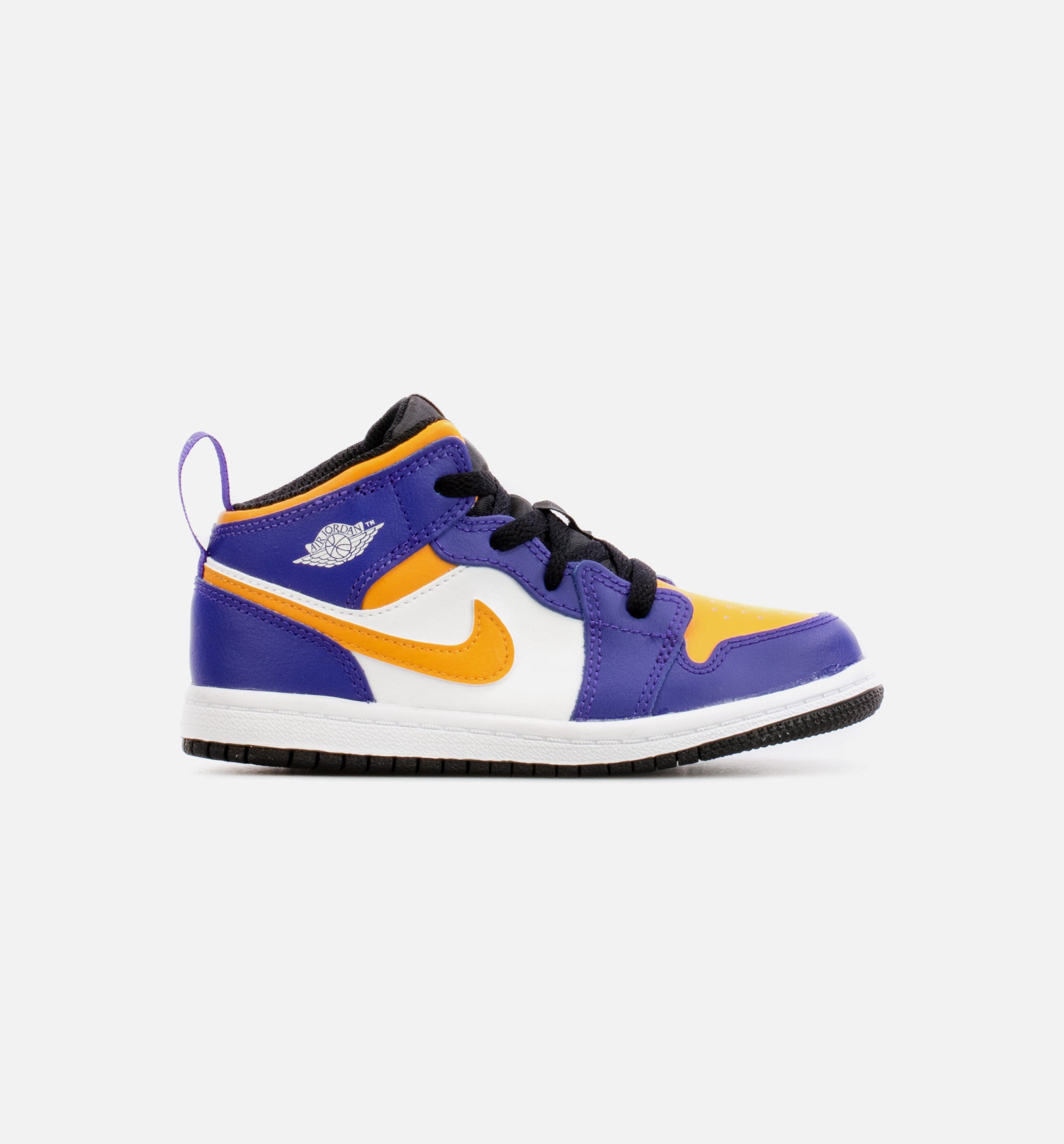 Air Jordan 1 Mid Infant Toddler Lifestyle Shoe - Purple/Yellow、mySite、dreamappss