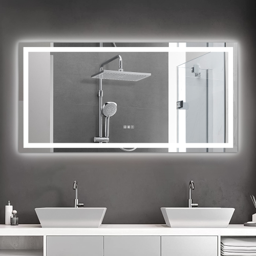 (Same as W134070942/L4004) 72"×36" LED Mirror Light Bathroom,anti-Fog & Dimming Led Bathroom Vanity Mirror、、eastwooduniform