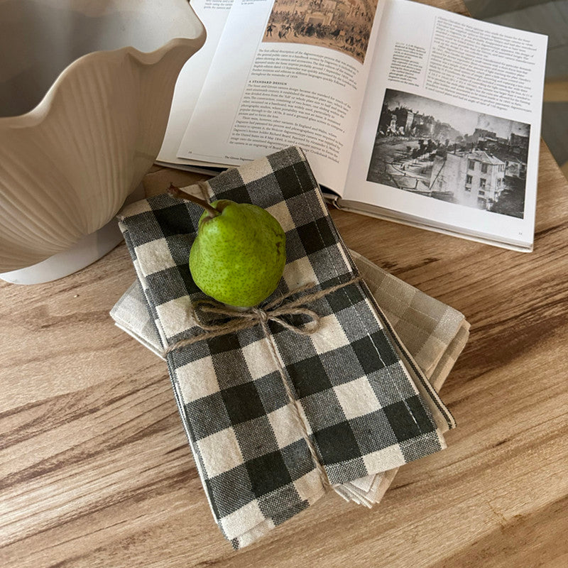 Cotton Kitchen Towel | Black | Set of 3、mySite、camillekostekn