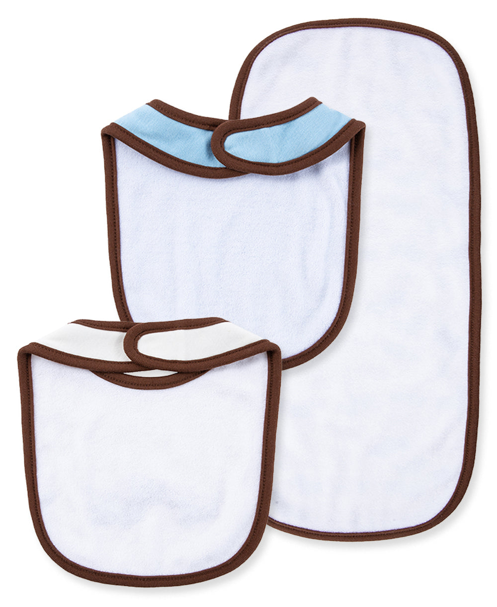  Cute Puppies Bib & Burp Set、mySite、layawaytickets