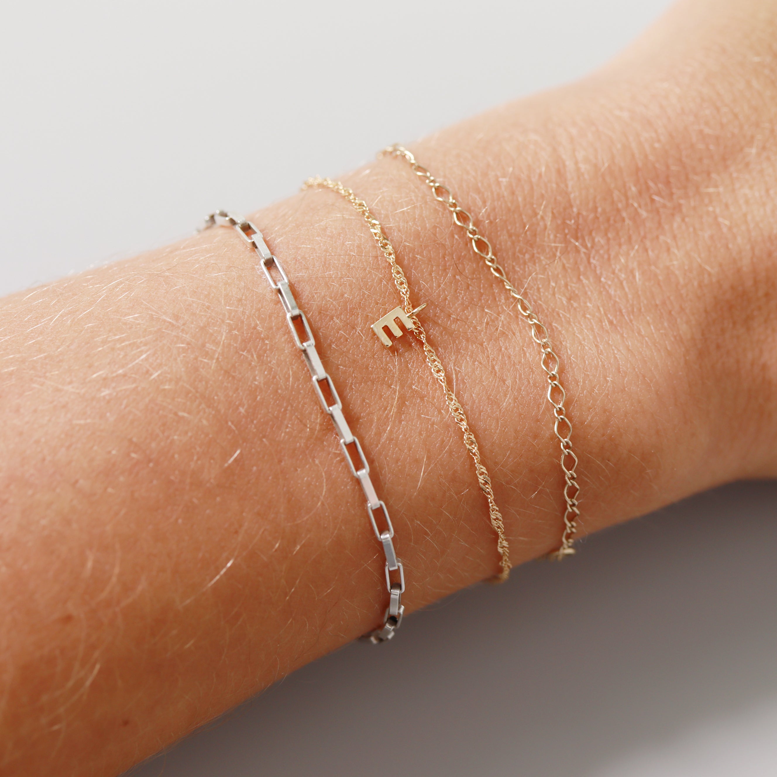 Permanent Jewelry 14K Solid Gold Initial Charms / PMJ1003、mySite、dreamappss