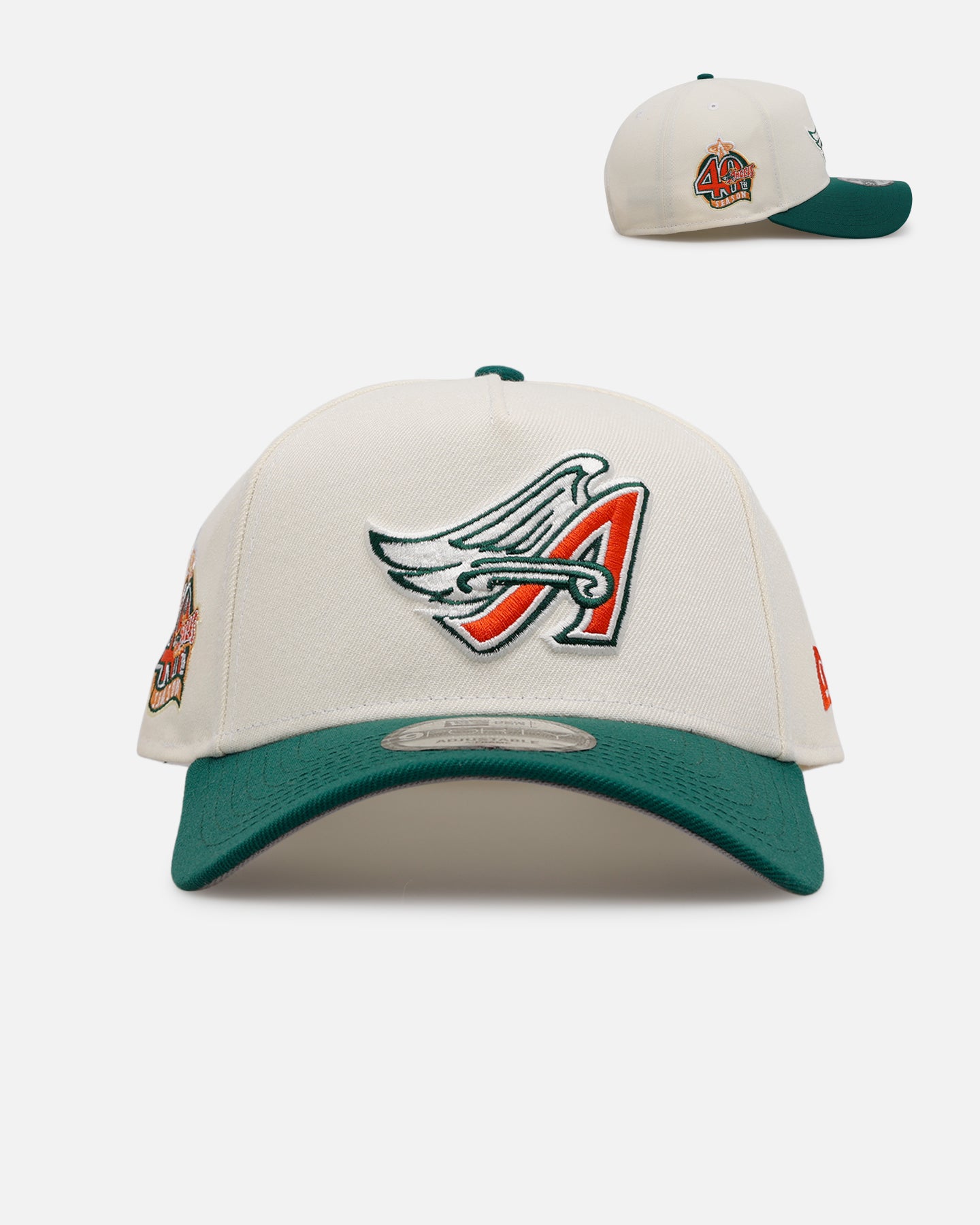 New Era Anaheim Angels 'Citrus' 9FORTY A-Frame Snapback Chrome/Green/Orange、mySite、zt4zffjzw