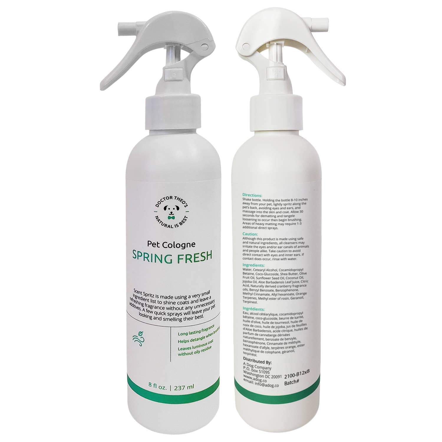 Doggie Deodorant All Natural Spring Fresh Dr Theos USA MADE、mySite、g9winljtr