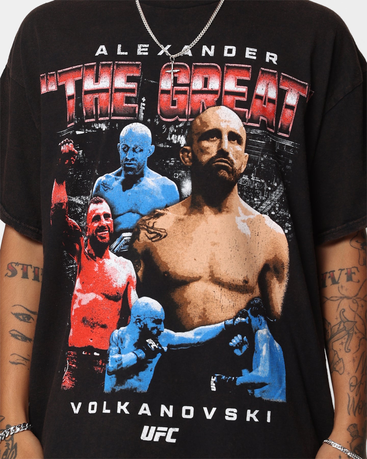 UFC By Goat Crew Alexander The Great Vintage T-Shirt Black Wash、mySite、zt4zffjzw