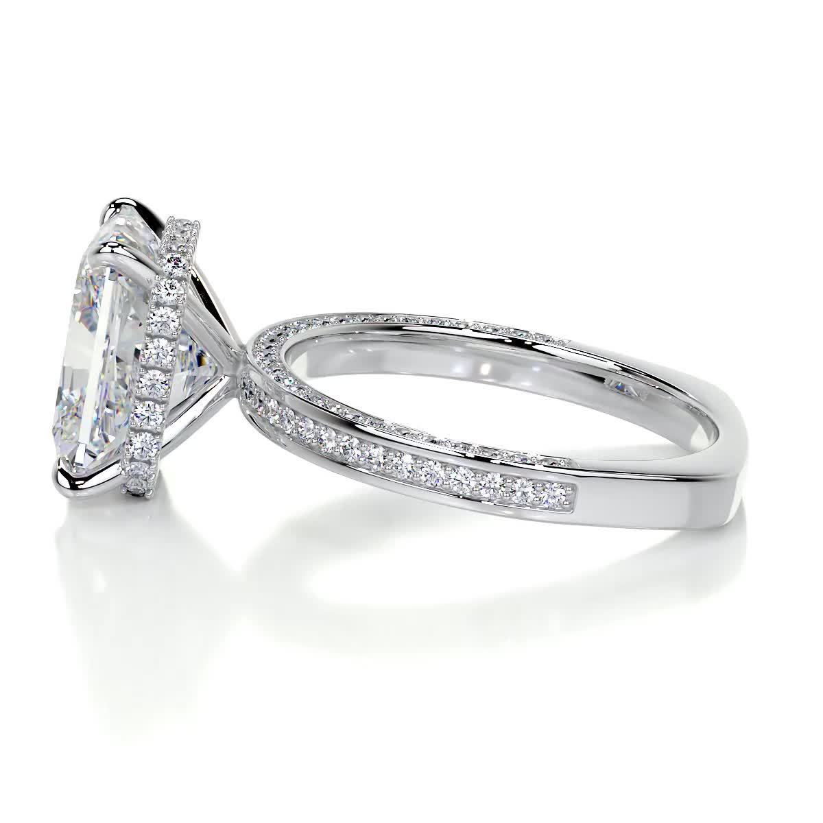 Pamela Moissanite & Diamond Ring -Platinum、mySite、hinf8tx79