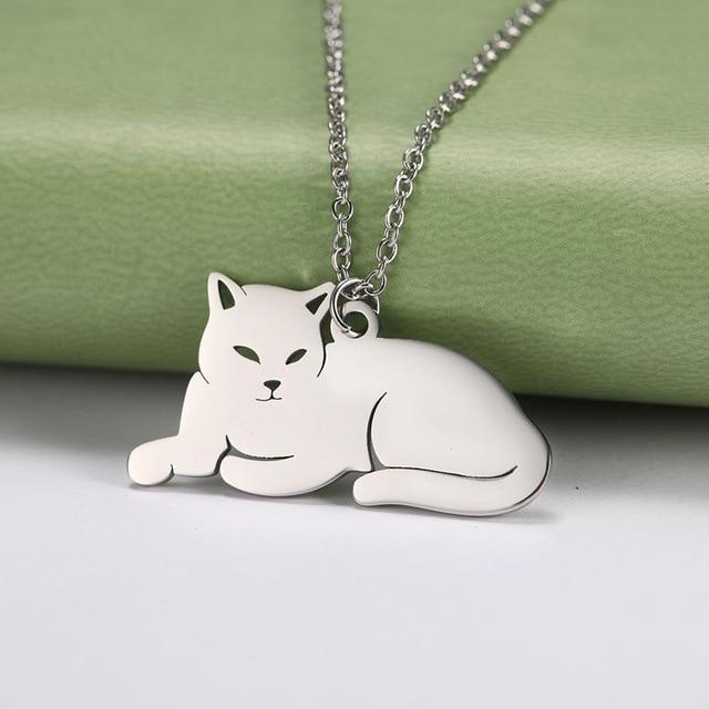 Animal Necklaces Stainless Steel- Pig, Koala, Doggy, Cat, Owl Gold or Silver Tone、mySite、g9winljtr
