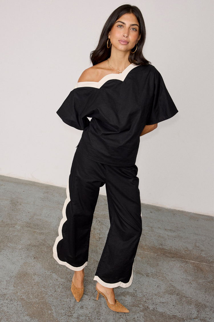 Mono Scallop Trousers、mySite、solidvoid