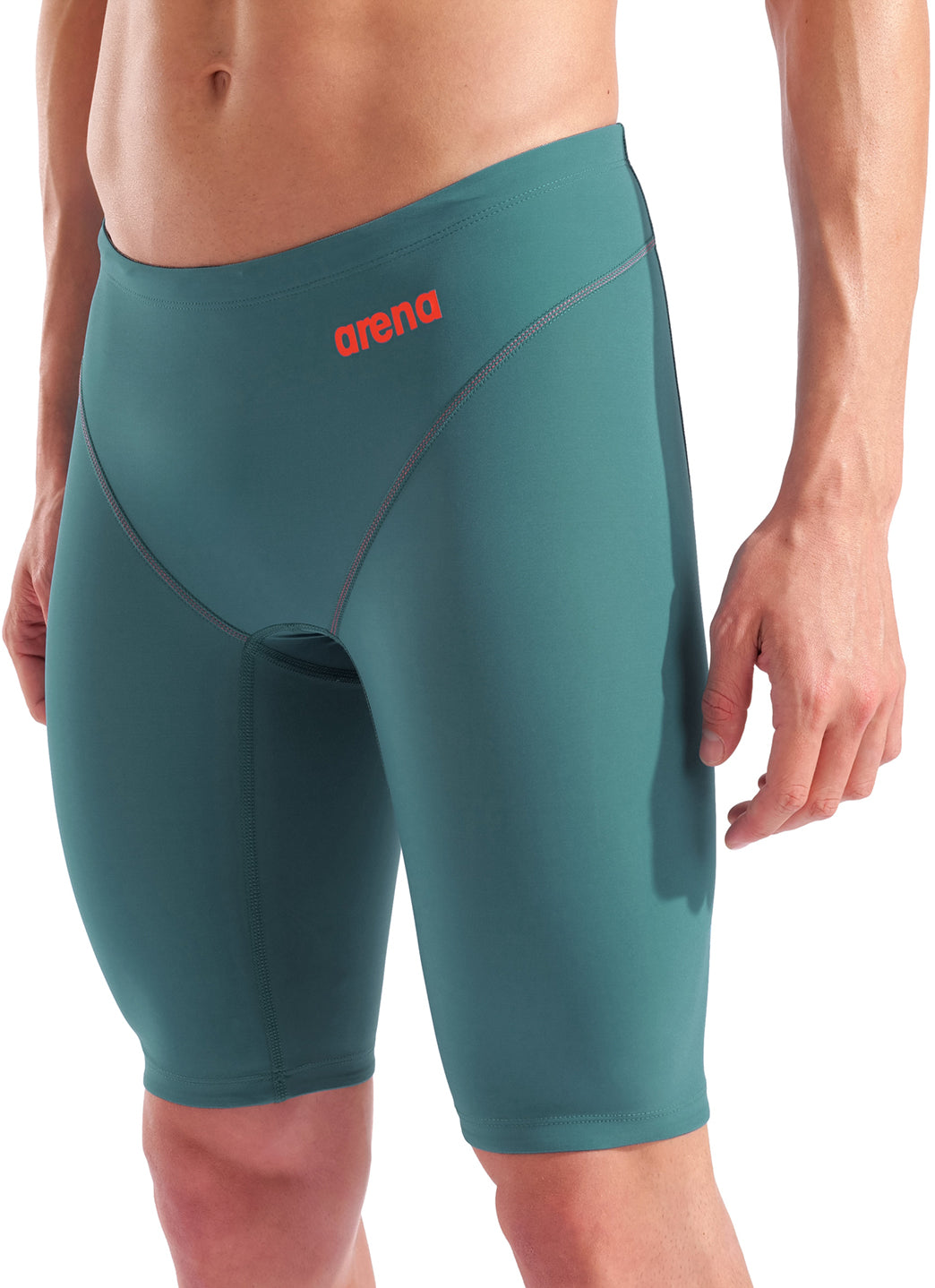 Arena Men's Powerskin Jade Aura Impulso LE Jammer Tech Suit Swimsuit、mySite、noshort