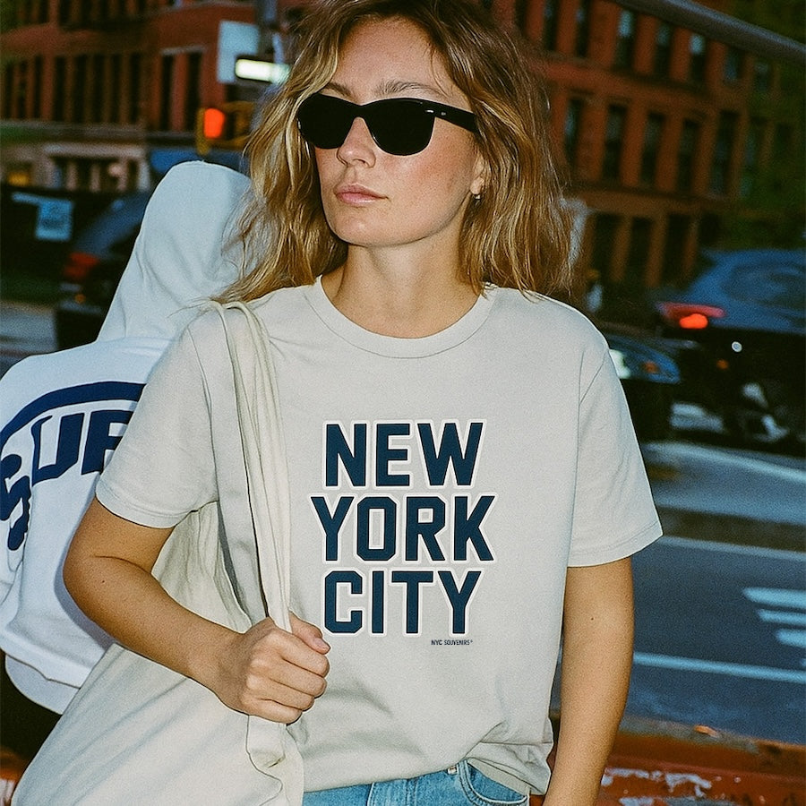 Souvenir Edit: NEW YORK CITY Varsity Block Women's Top、mySite、vikingsvslions