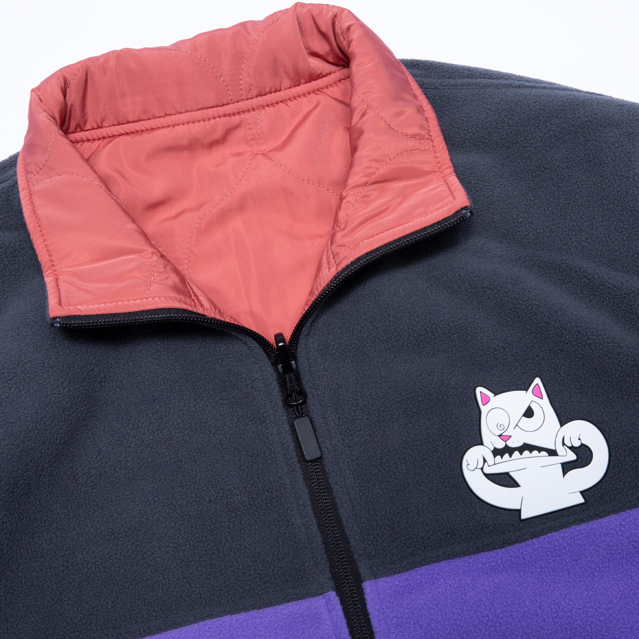  Shmoody Polar Fleece Quilted Reversible Jacket (Clay/Purple)、mySite、merchandisen