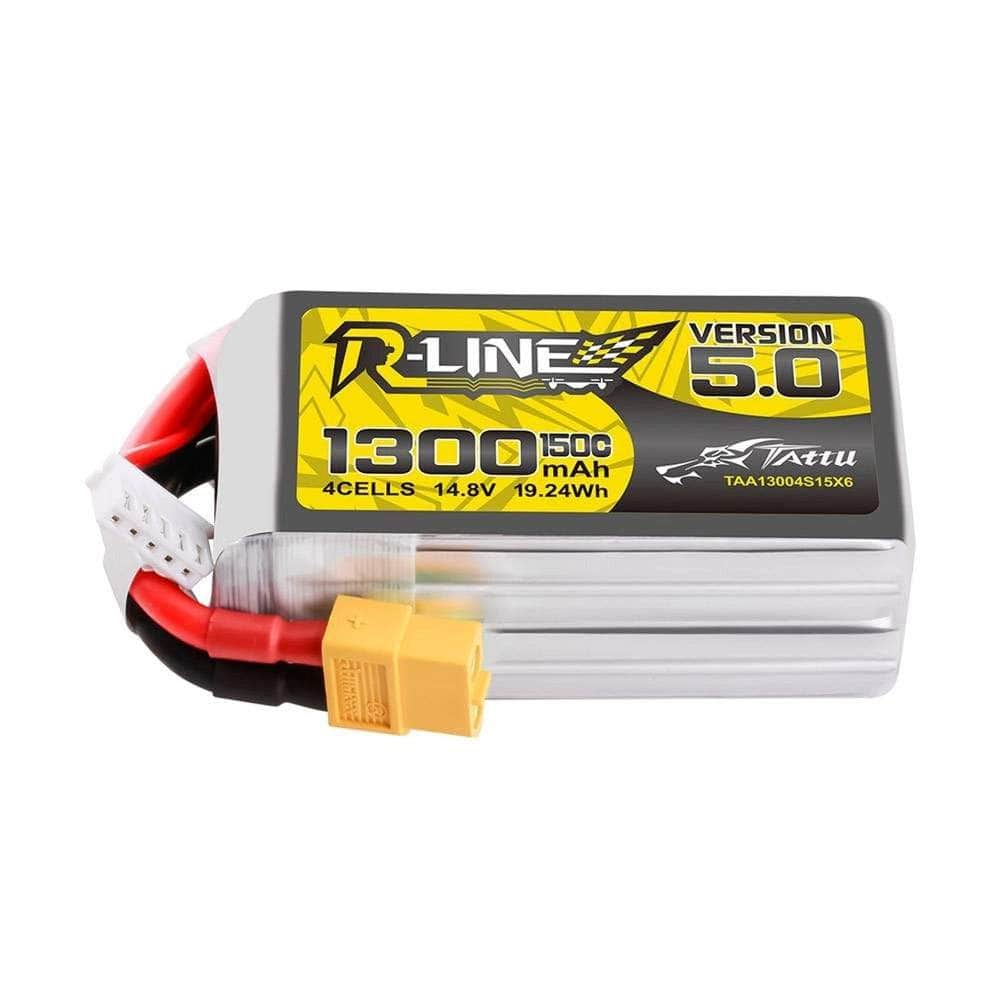  Tattu R-Line Version 5.0 1300mAh 4S 14.8V 150C Lipo Battery - XT60、mySite、merchandisen