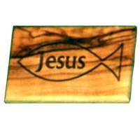 Jesus Magnet - Olive wood (6x4 cm or 2.4x1.6)、mySite、topwebapps