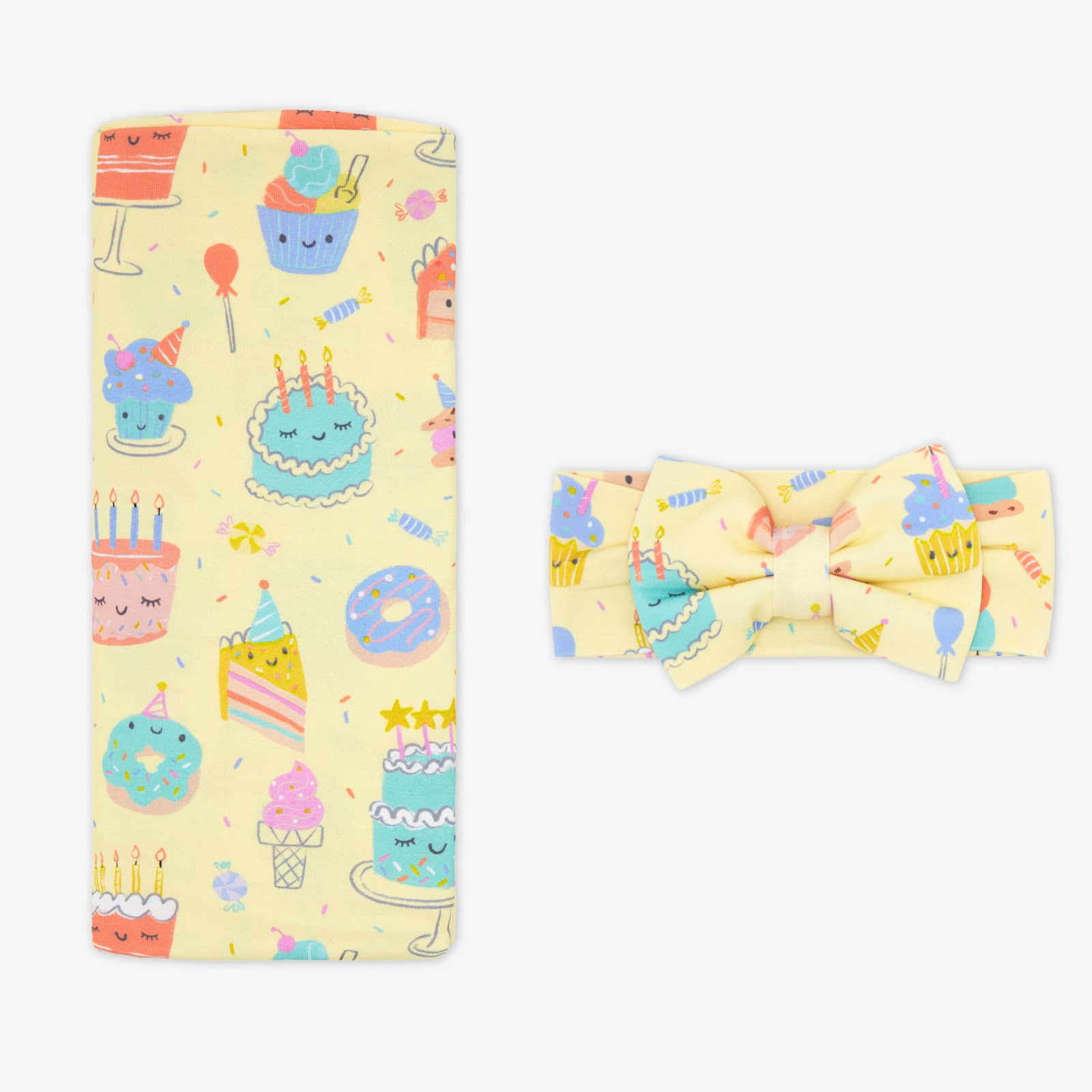  Frosted Fun Swaddle & Luxe Bow Headband Set、mySite、layawaytickets