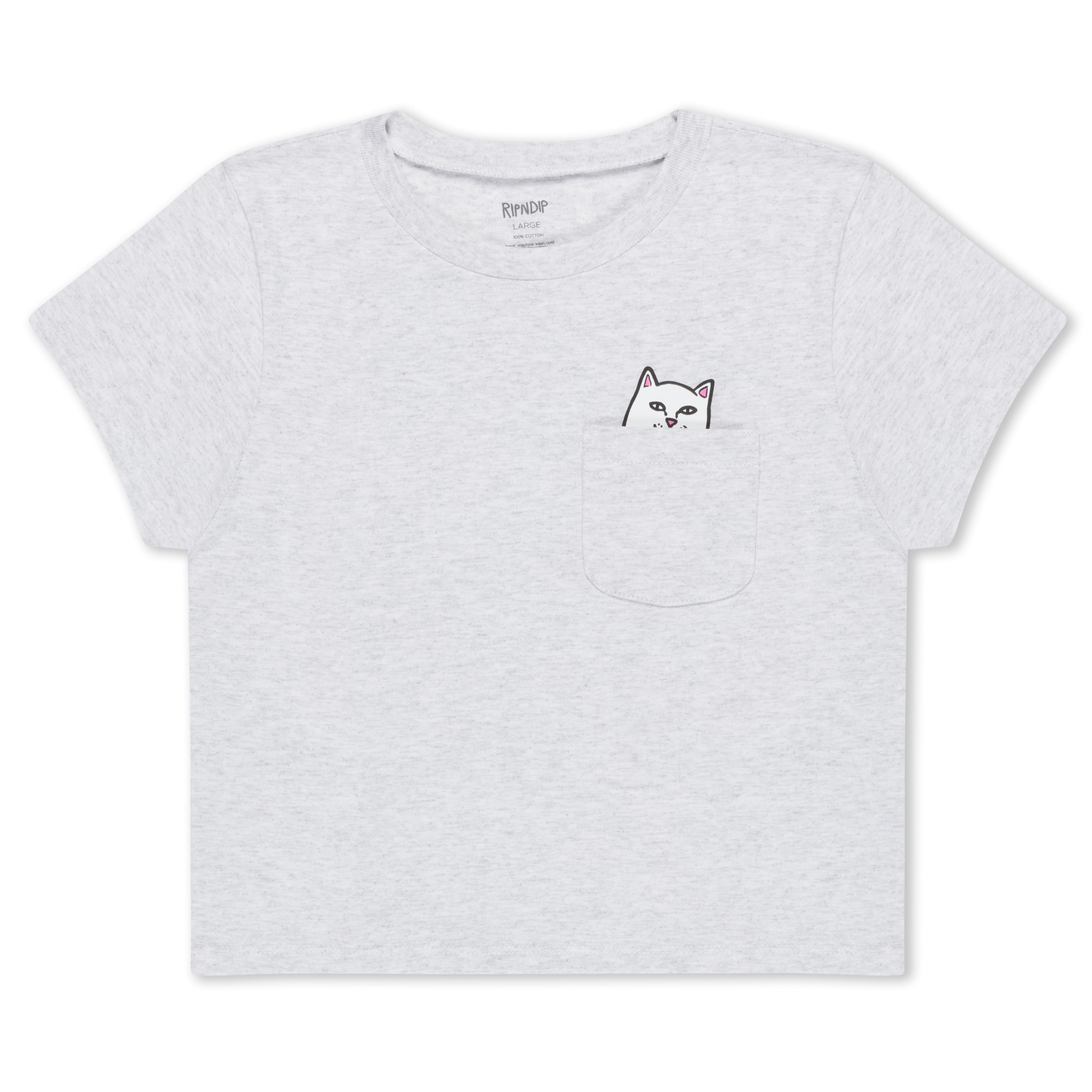  Lord Nermal Cropped Baby Pocket Tee (Ash Heather)、mySite、merchandisen