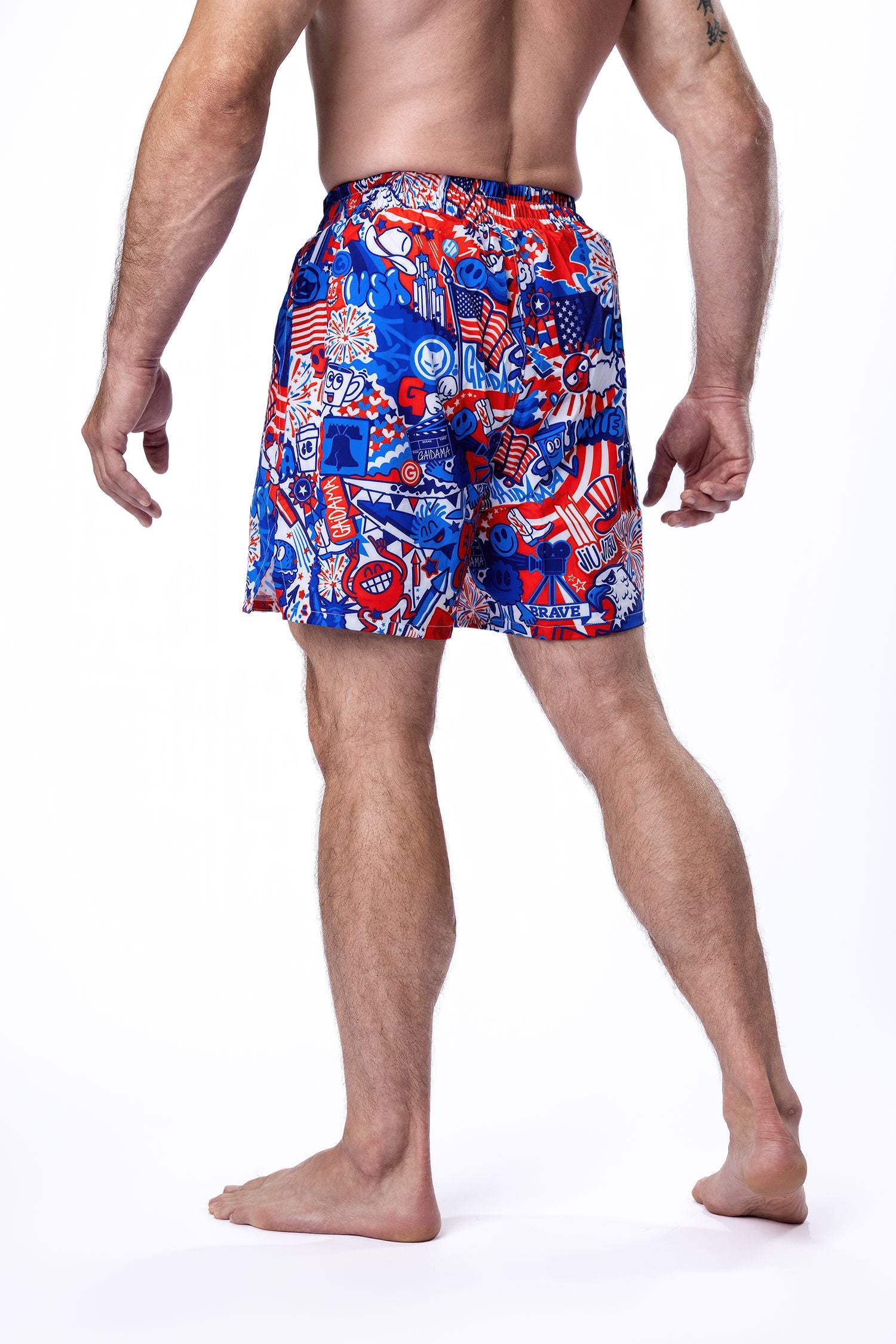 Men's American Wotto Doodle Jiu Jitsu Shorts、mySite、gigharbornorthrealestate