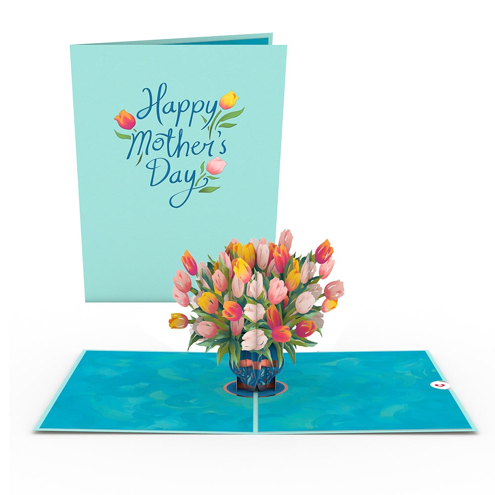 Mother's Day Tulips Pop-Up Card、mySite、solidvoid