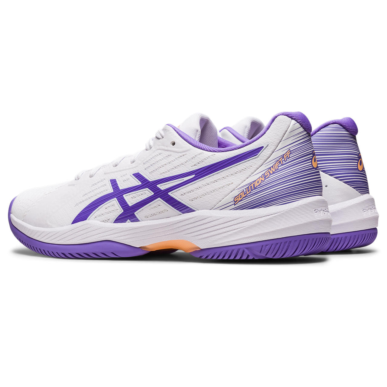 Asics Solution Swift FF Women's Tennis Shoe (White/Purple)