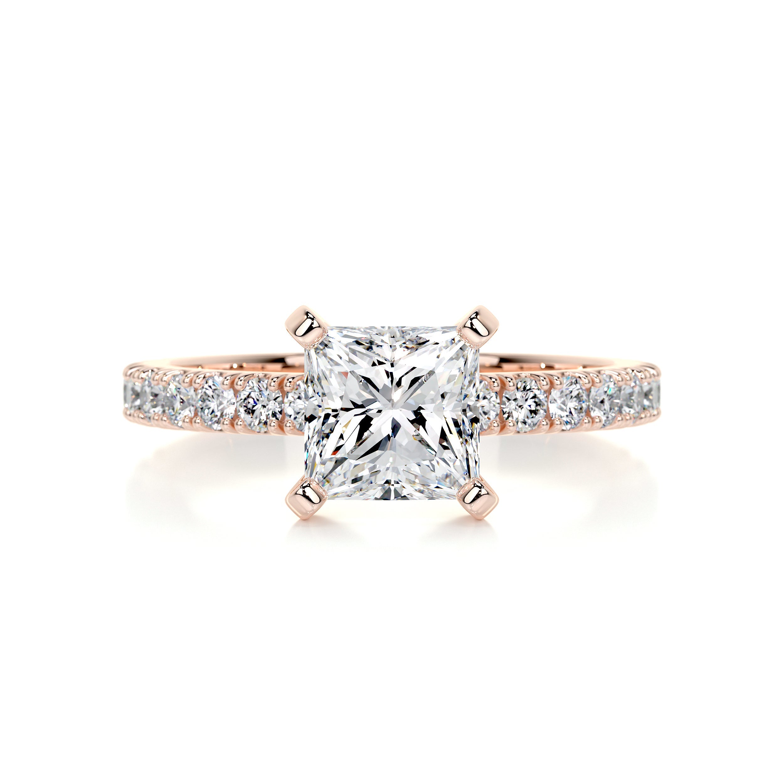 Blair Moissanite & Diamond Ring -14K Rose Gold、mySite、hinf8tx79