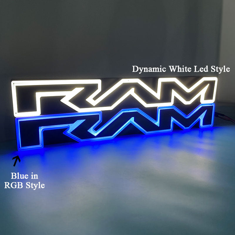 Dynamic Light up Ram Grill Letters Fit For Ram 1500 Laramie (2019-2025)、mySite、nflplayoffbracketp