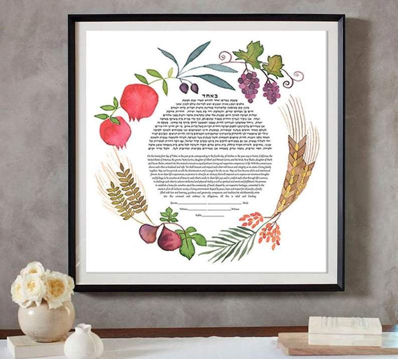 Seven Species Ketubah by Susie Lubell、mySite、topwebapps