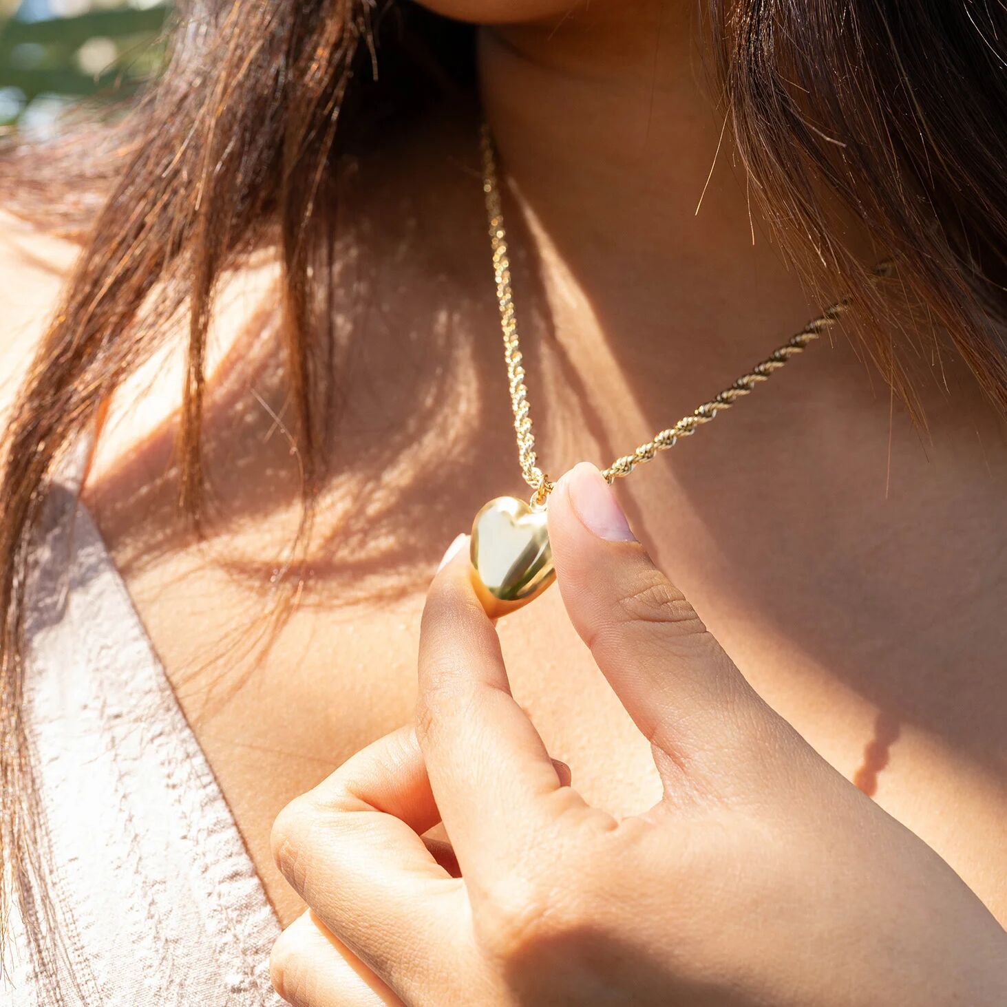 18K Gold PVD Stainless Steel Heart Locket / PDL0239、mySite、dreamappss