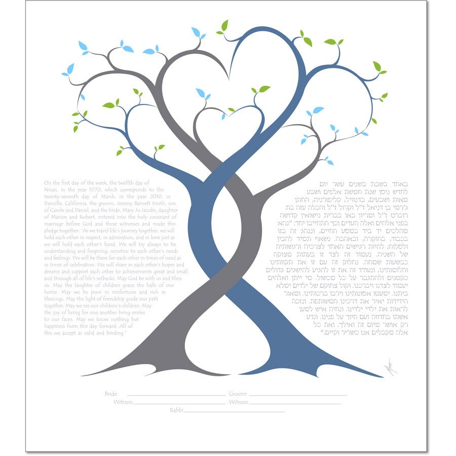  A Lovers Embrace Ketubah by Micah Parker、mySite、elrpsem3k