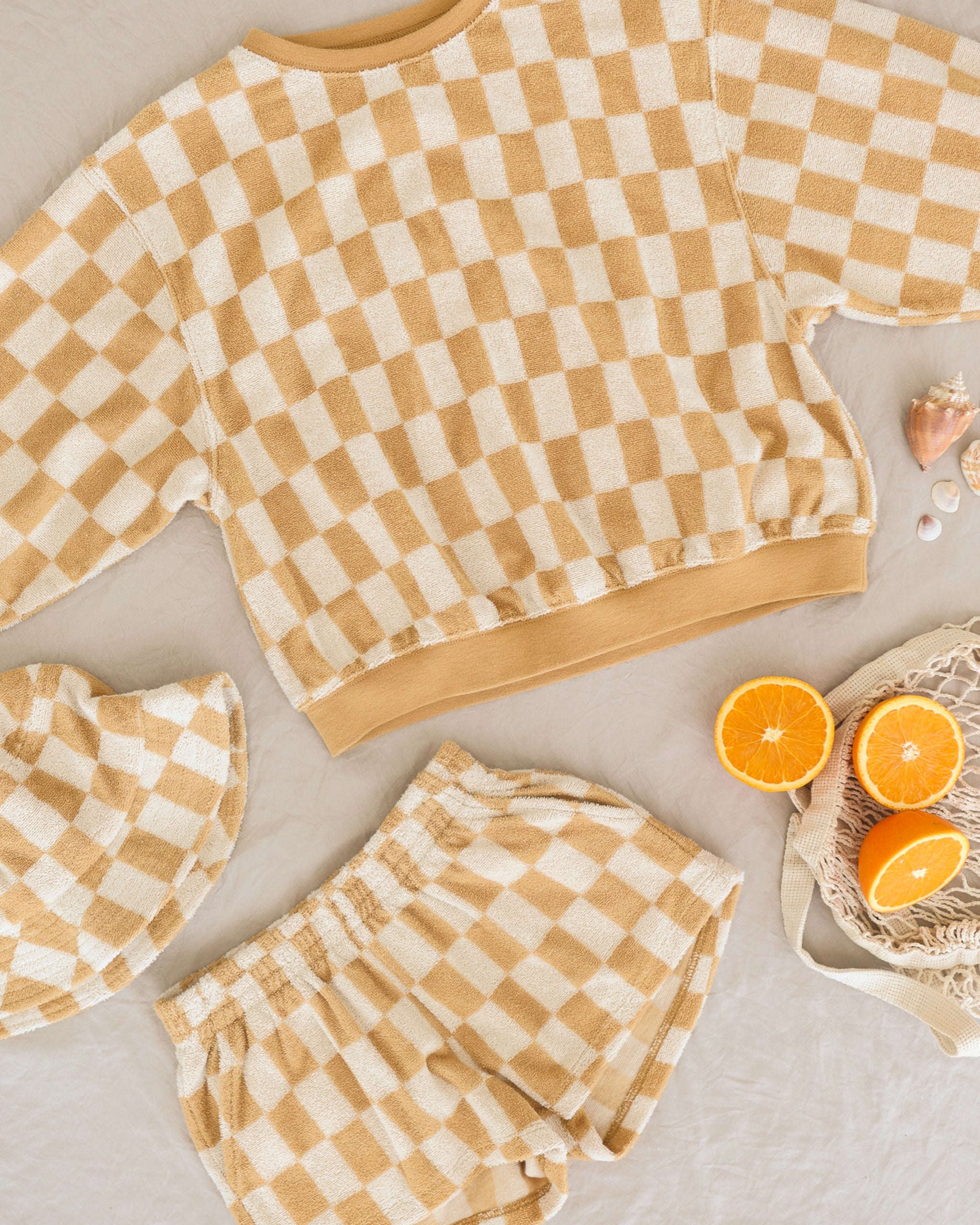  Summer Terry Set || Marigold Check、mySite、layawaytickets