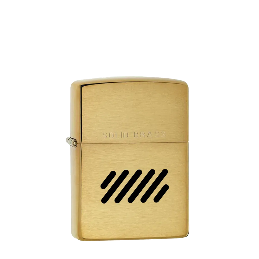 Zippo Classic Brushed Brass、mySite、noshort