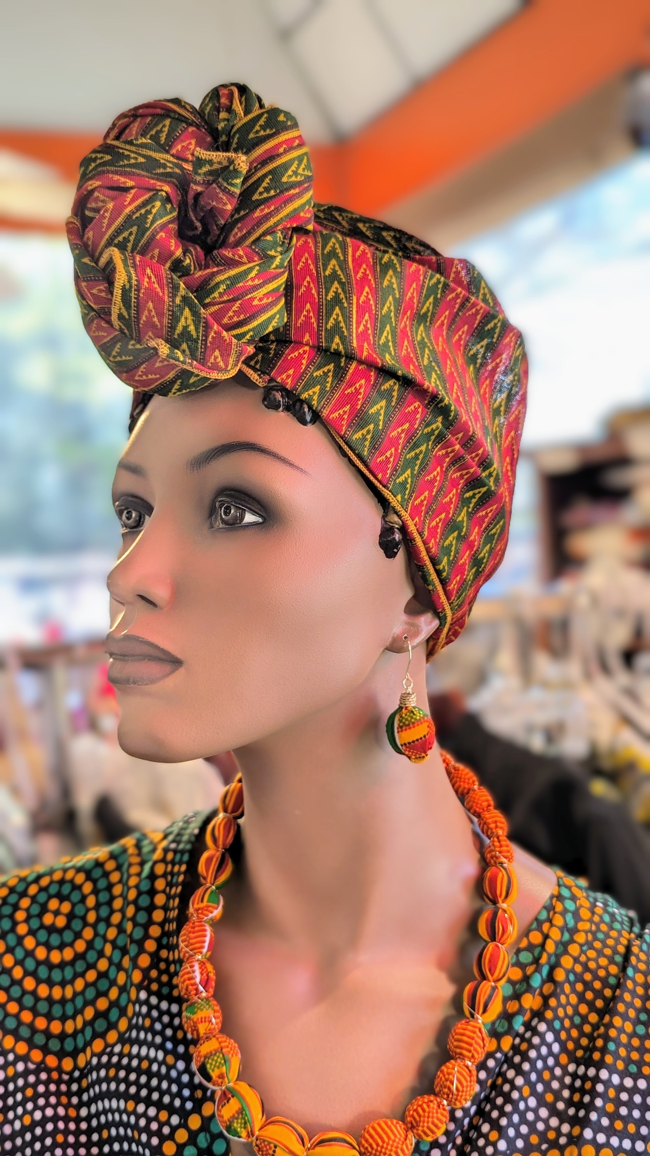 Dupsie's Zaraa African Print Ankara Kitenge Head Wrap DPZGBGH、mySite、solidvoid