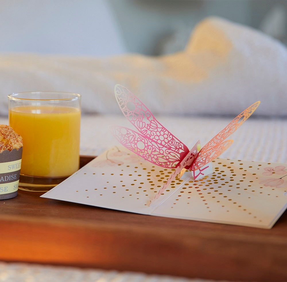 Mother’s Day Dragonfly Pop-Up Card、mySite、solidvoid