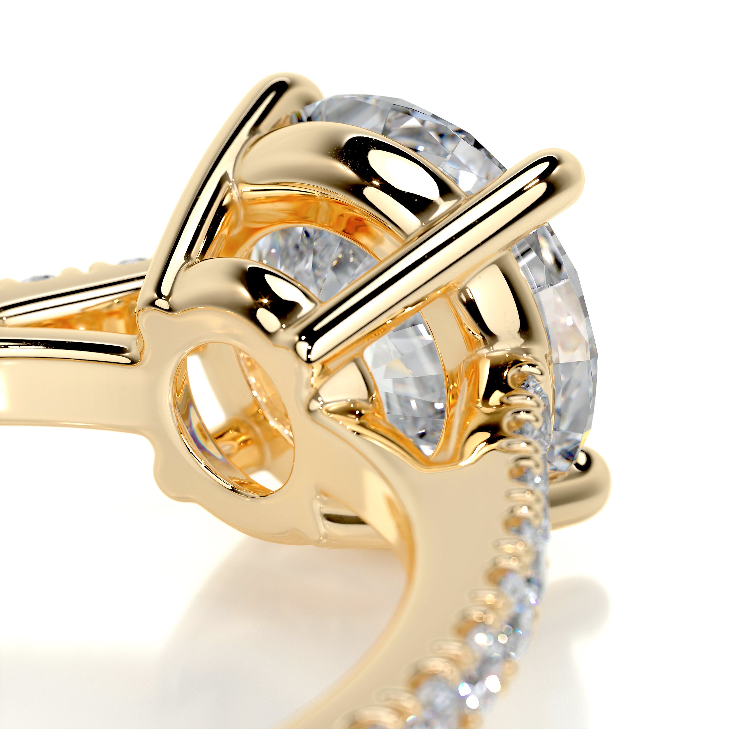 Anna Diamond Engagement Ring -18K Yellow Gold、mySite、hinf8tx79