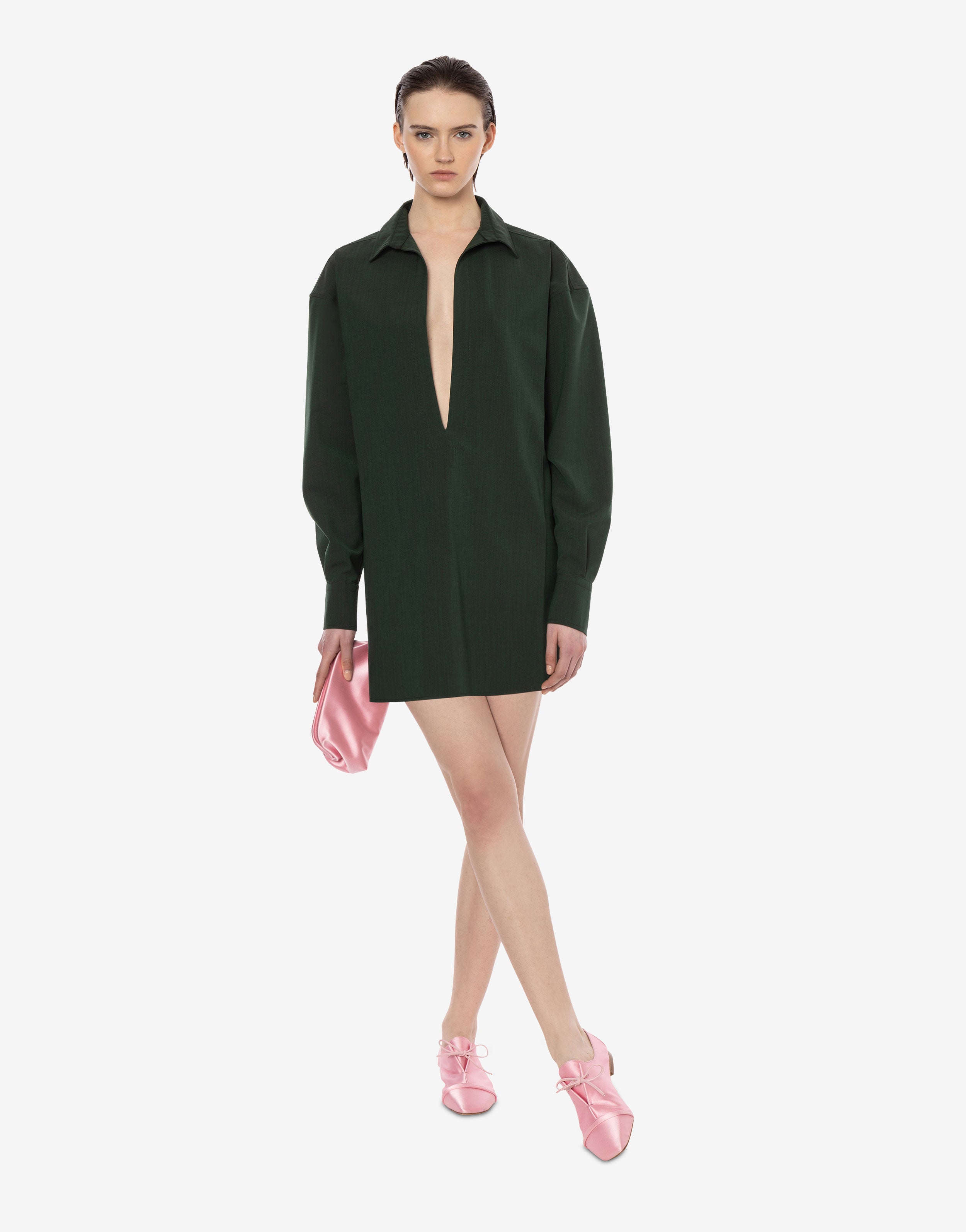 Abito corto in fresco lana、mySite、aoinhome