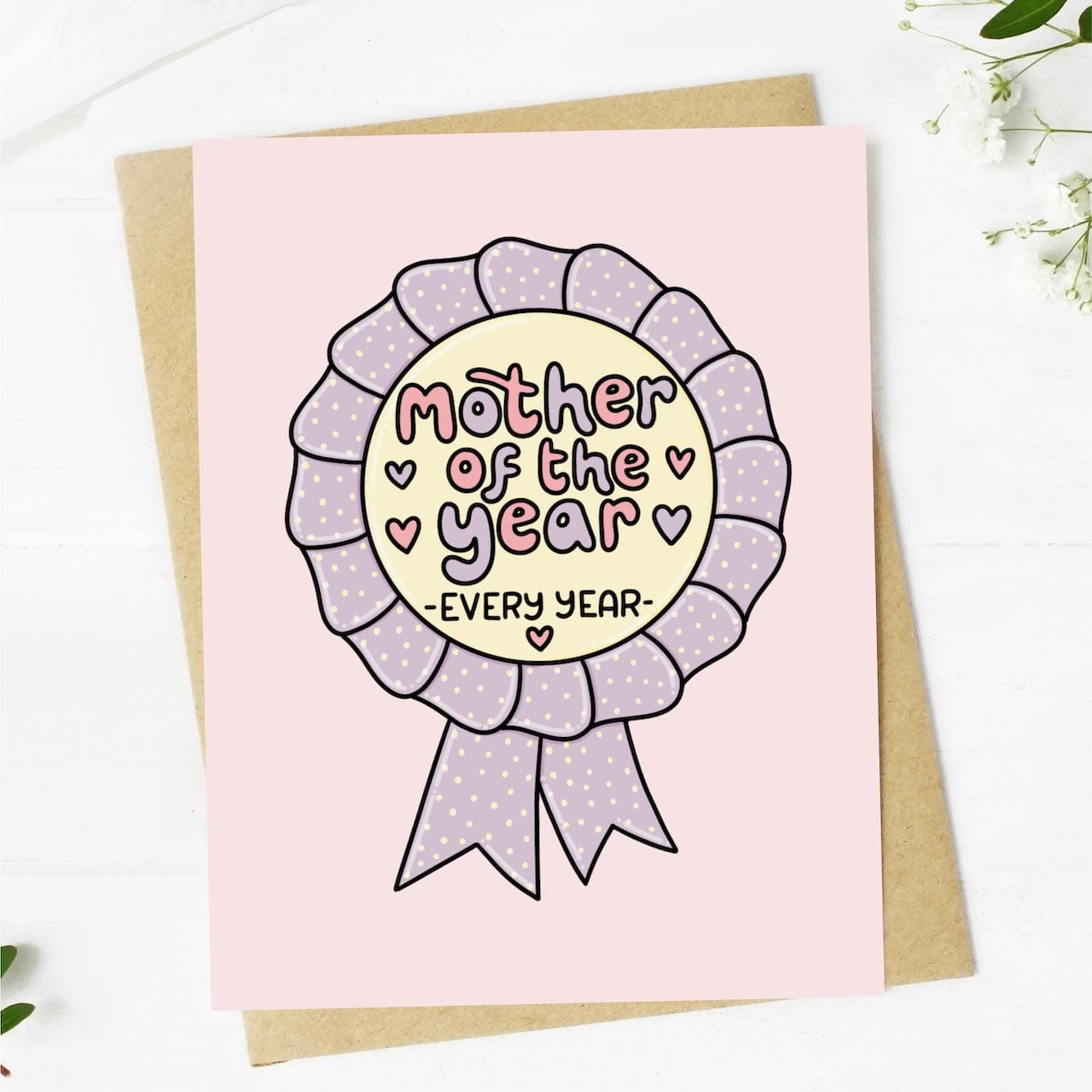  Mother of The Year Ribbon Card、mySite、elrpsem3k