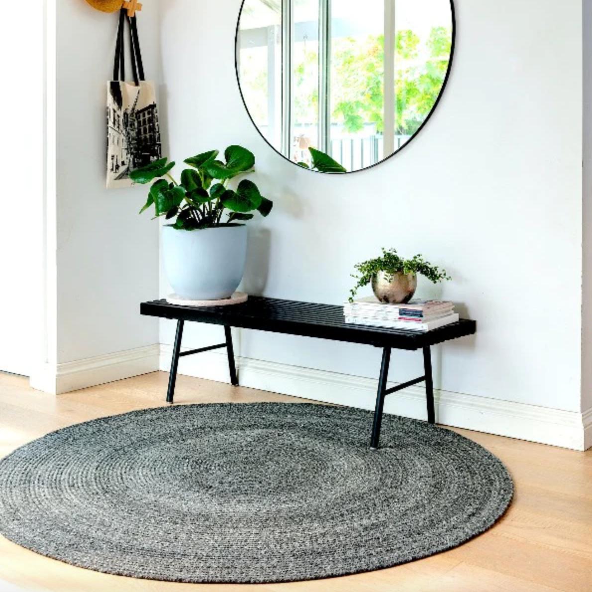 Braided Round Midnight Area Rug、mySite、gigharbornorthrealestate