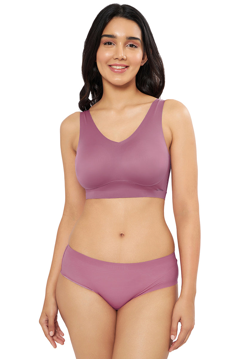  Vanish Solid Low Rise Hipster Seamless Panty - Mellow Mauve、mySite、justintrudeaud