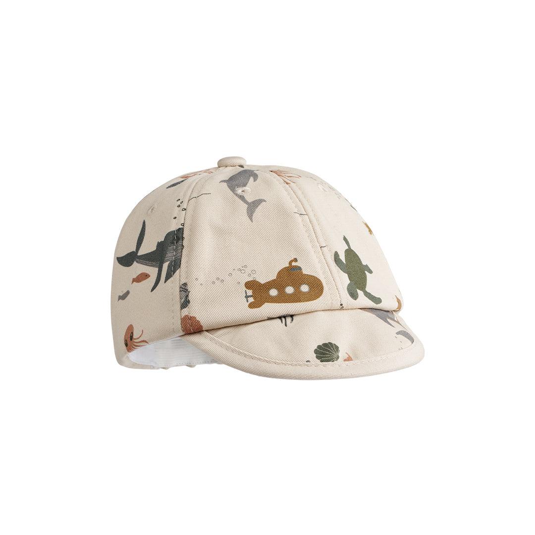  Liewood Tone Baby Printed Cap - Sea Creature - Sandy、mySite、merchandisen