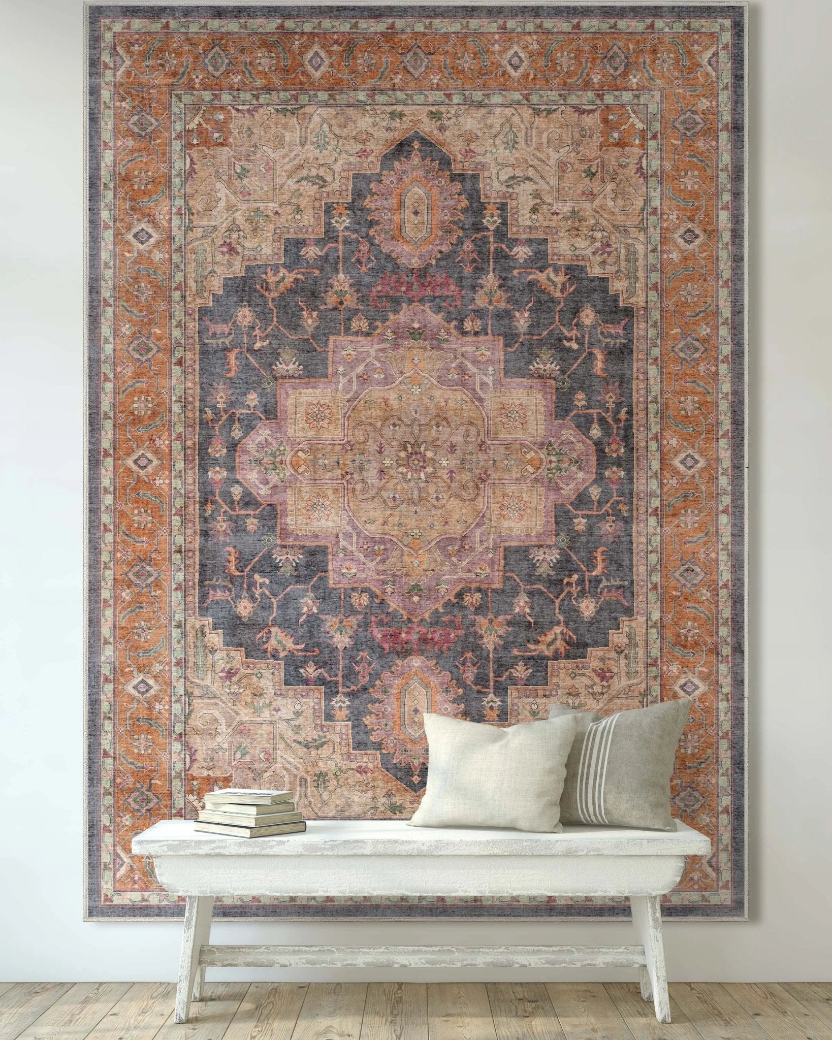 Paris Vintage Oriental Persian Flat-Weave Rug、mySite、gigharbornorthrealestate