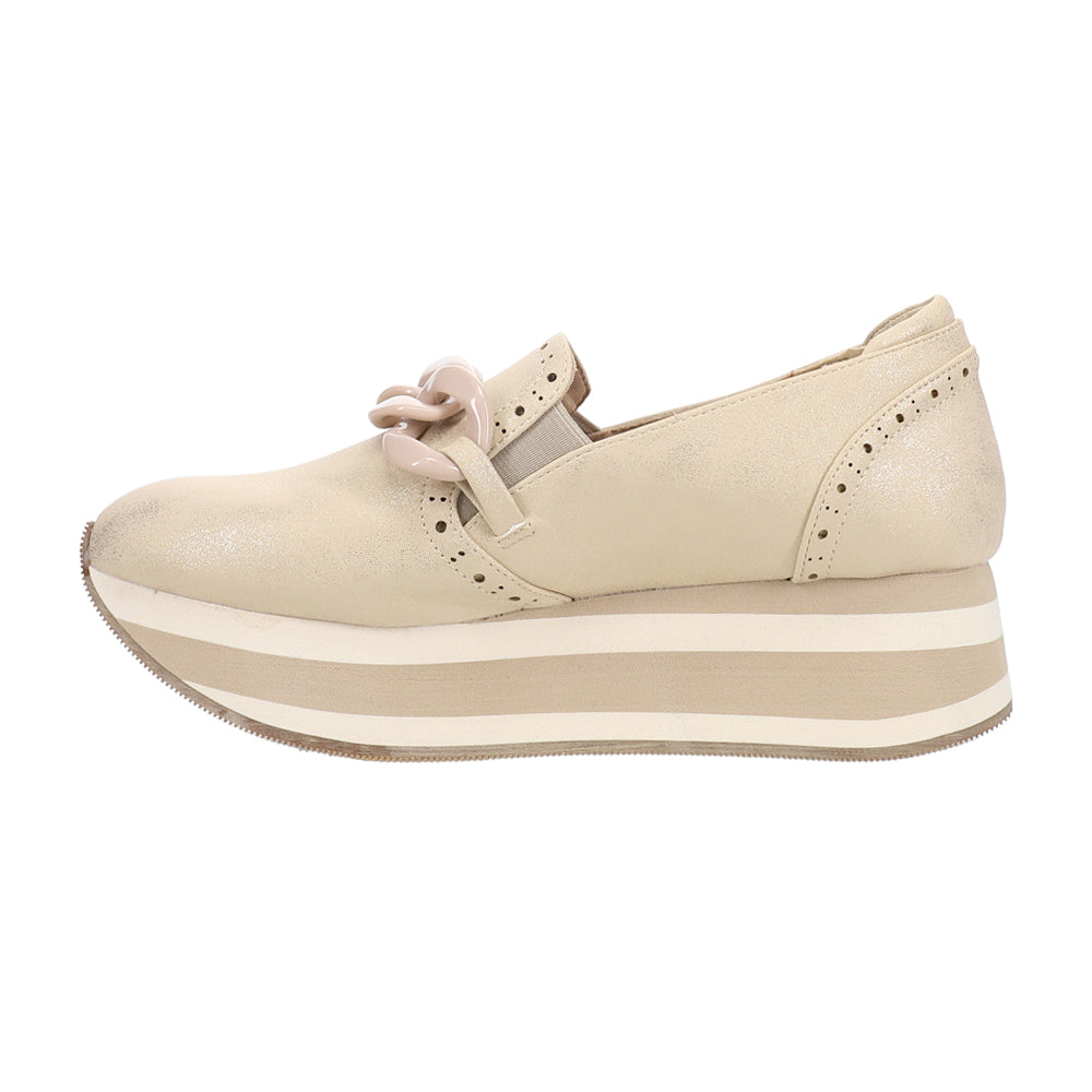 So What Metallic Platform Slip On Loafers、mySite、gtrtttuynbv