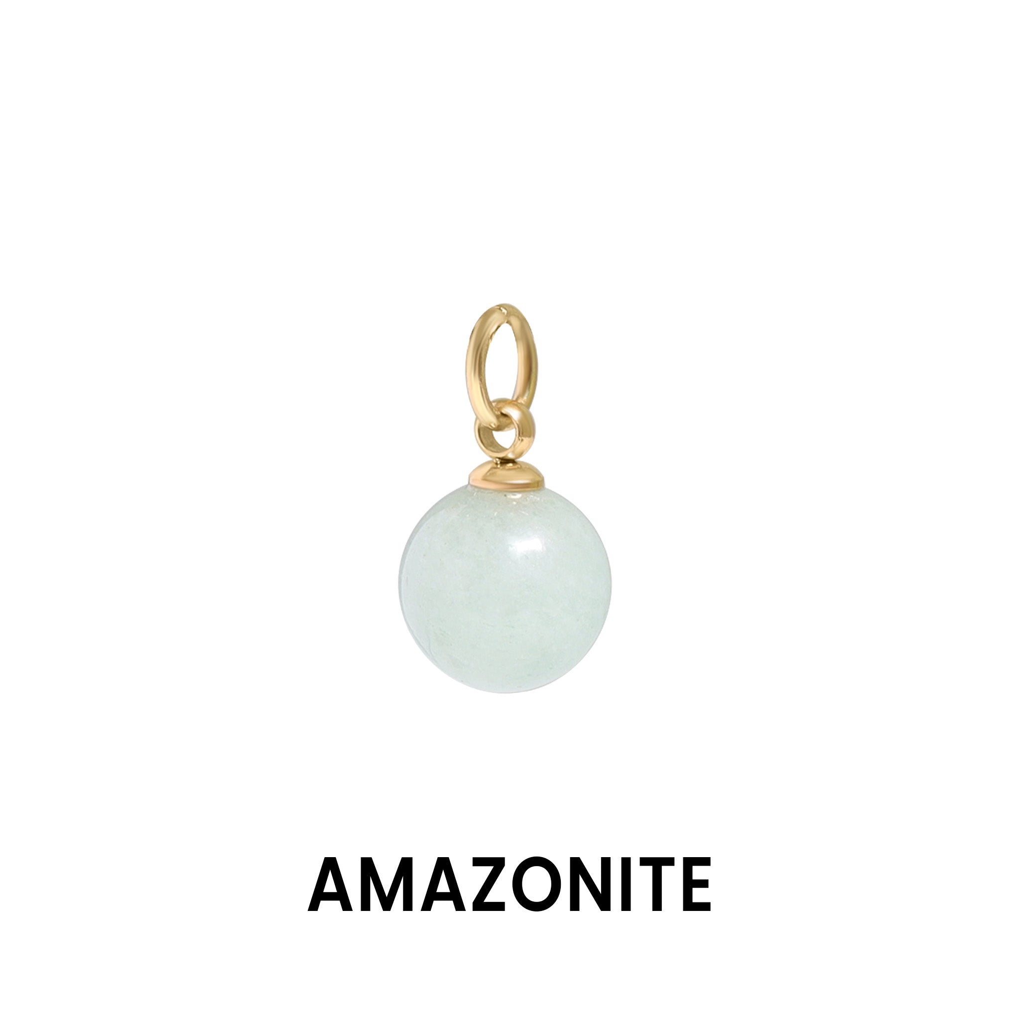 18K Gold PVD Stainless Steel Semi Precious Natural Stone Charms / SBB0306、mySite、dreamappss