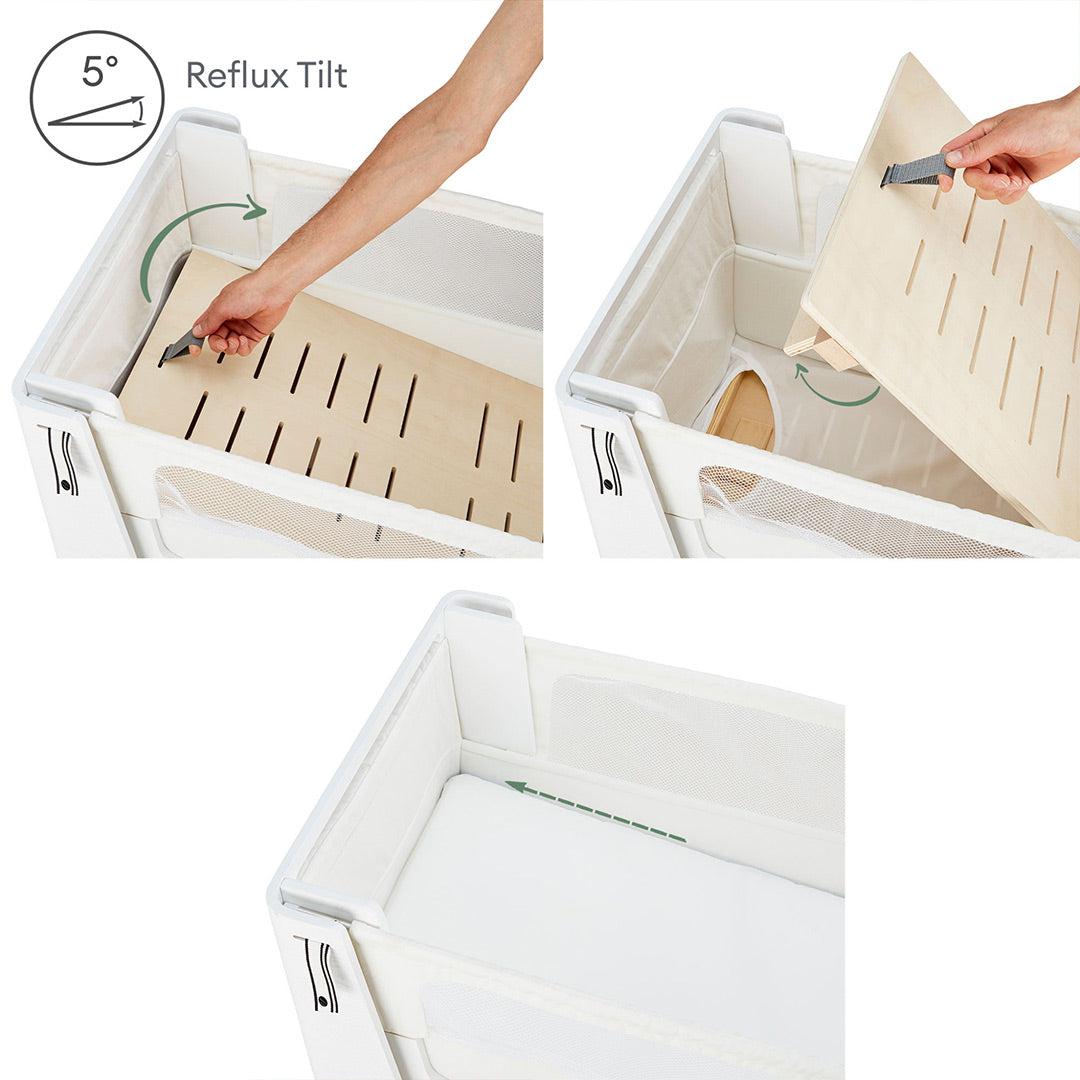  Gaia Hera Bedside Crib² - Scandi White/Natural、mySite、merchandisen