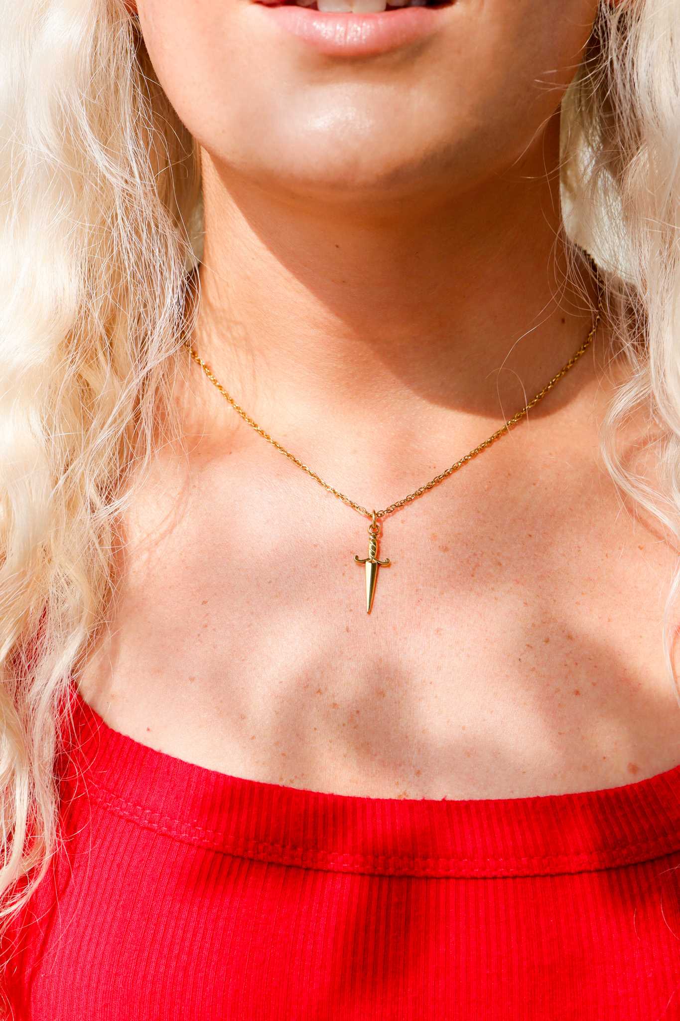 18K Gold PVD Stainless Steel Dagger Charm / PDL0199、mySite、dreamappss