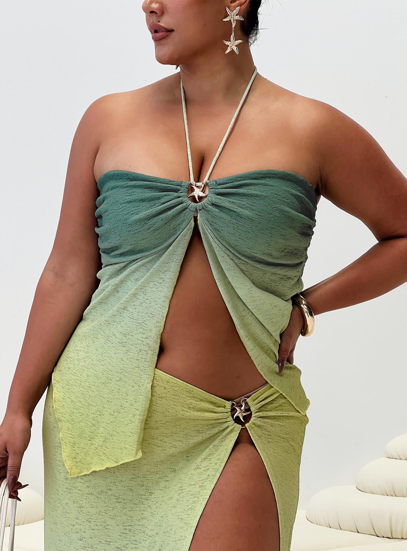 Star Girl Top Green Ombre Curve、mySite、solidvoid