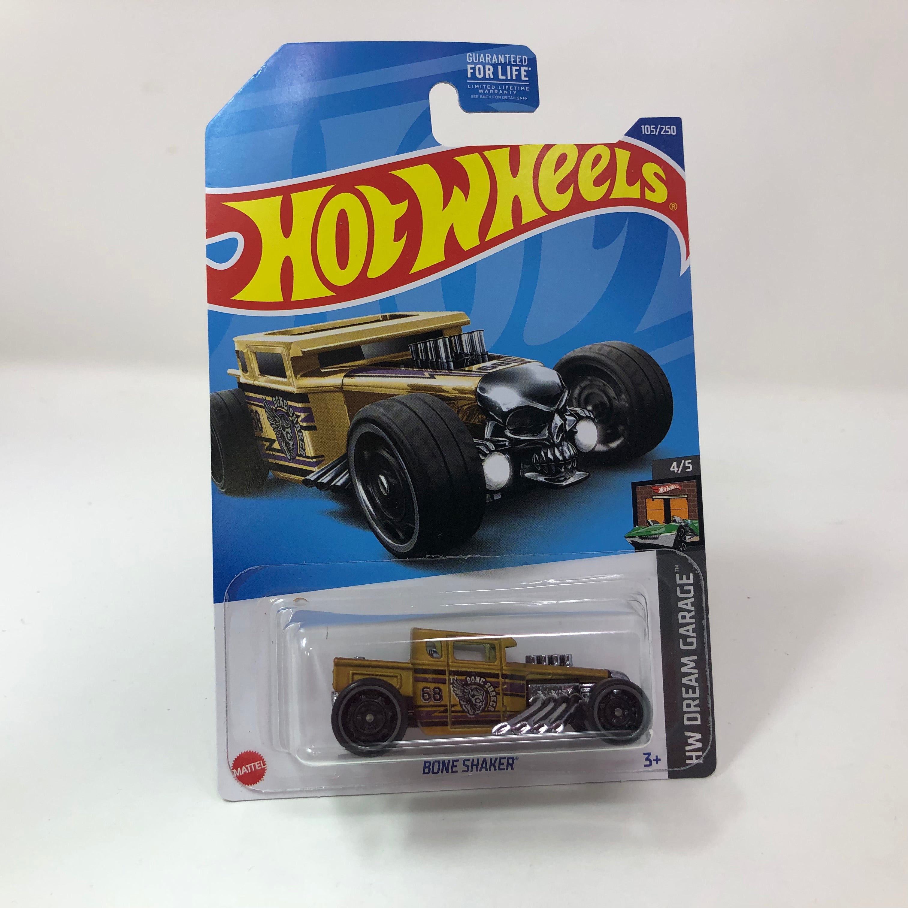 Bone Shaker #105 * Gold * 2022 Hot Wheels、mySite、hgirdovlk
