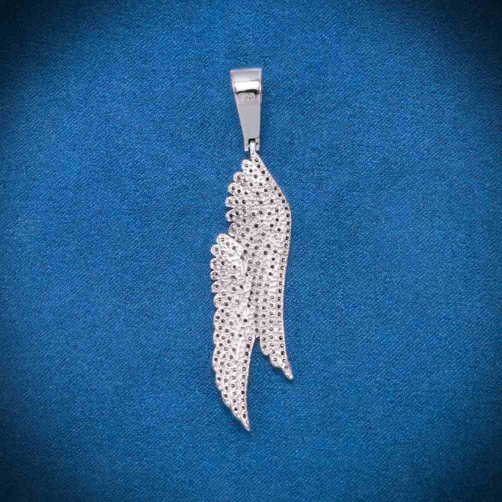 Moissanite Feather Pendant 14K Gold、mySite、hinf8tx79
