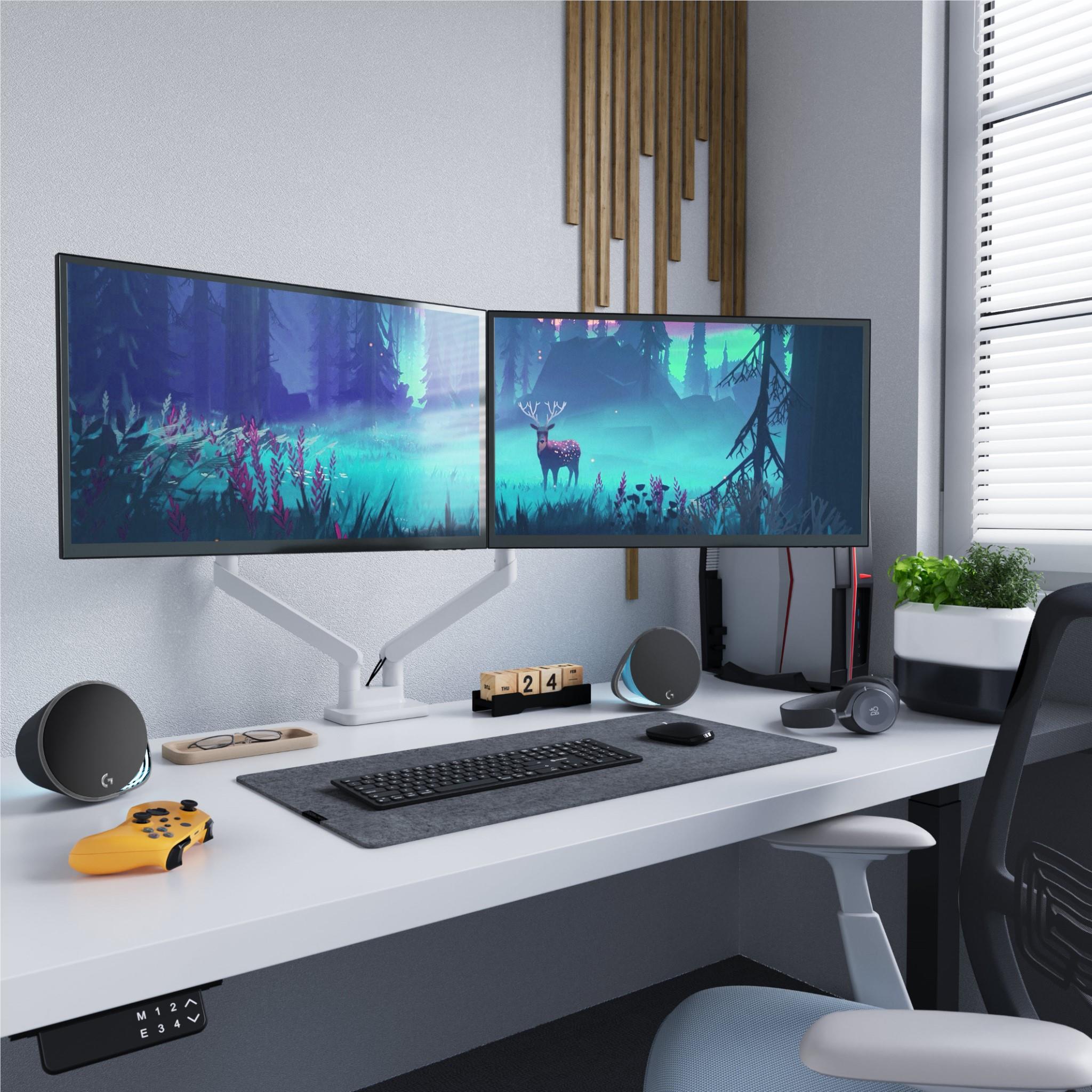 Alogic 32 Glide Dual Monitor Arm、mySite、camillekostekn