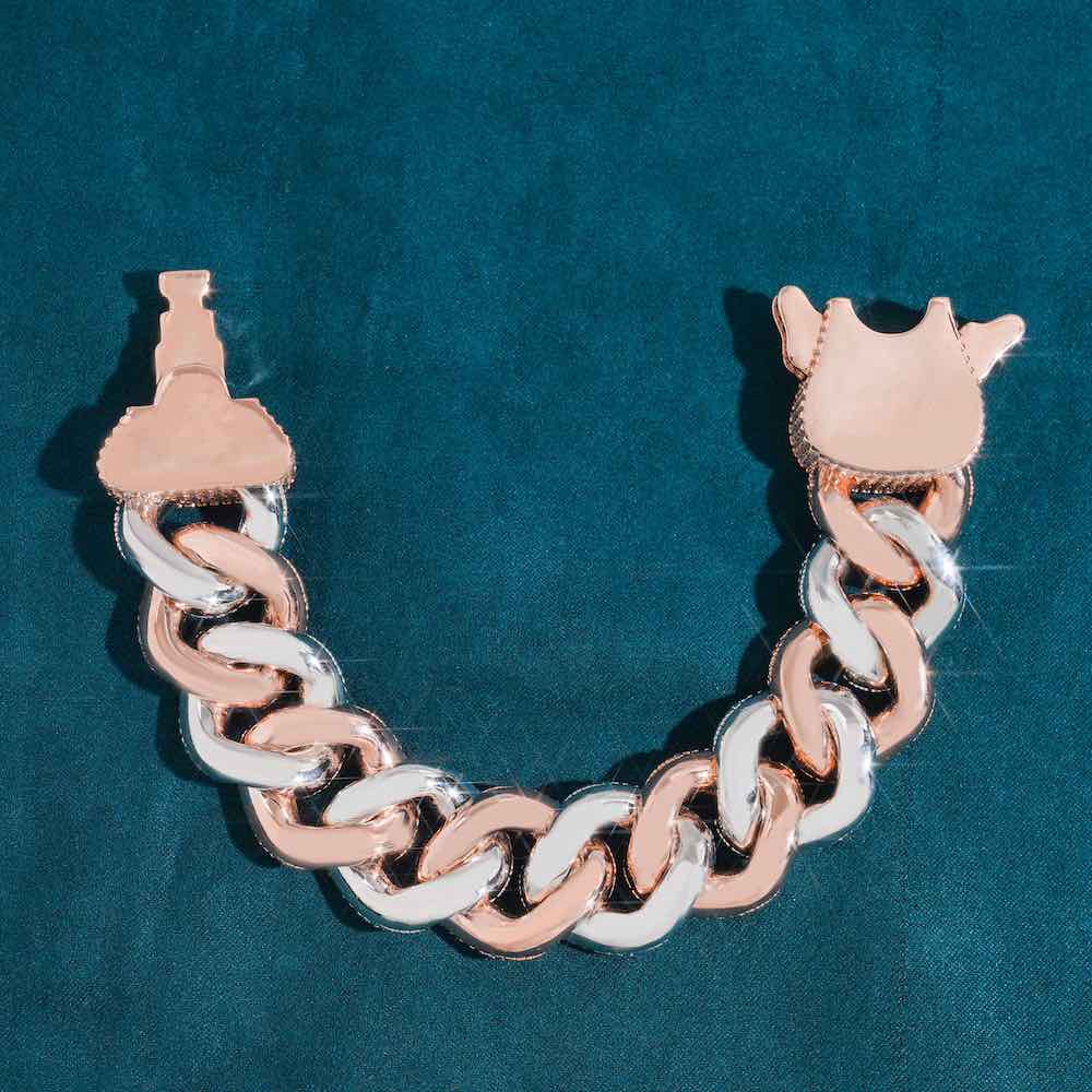 23MM Moissanite Cuban Link Bracelet 14K Gold、mySite、hinf8tx79