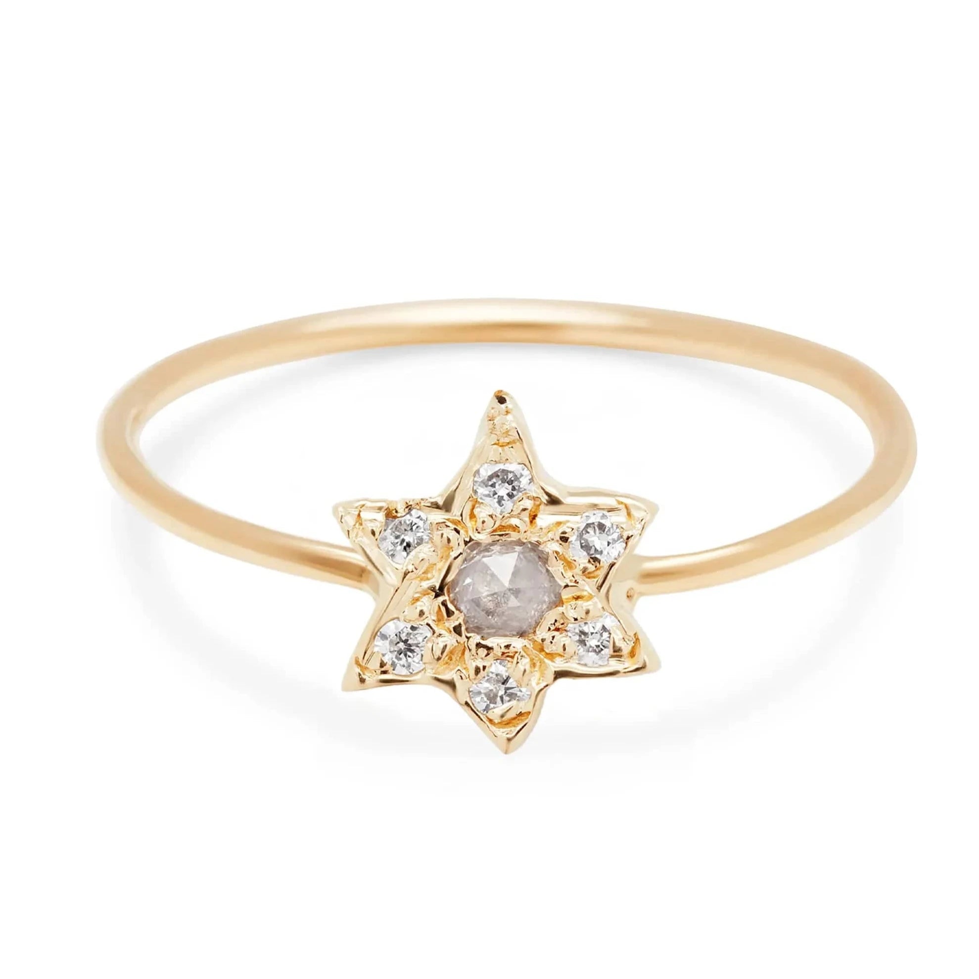 Custom Stones Star of David Ring with Gemstones by Elisa Solomon - 14k Yellow, Rose or White Gold、mySite、topwebapps