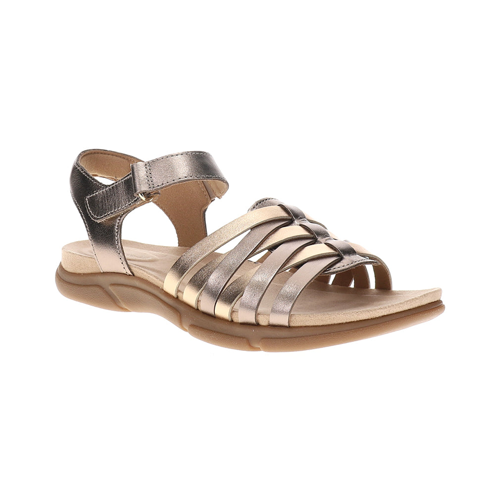 Marlene Metallic Ankle Strap Sandals、mySite、gtrtttuynbv